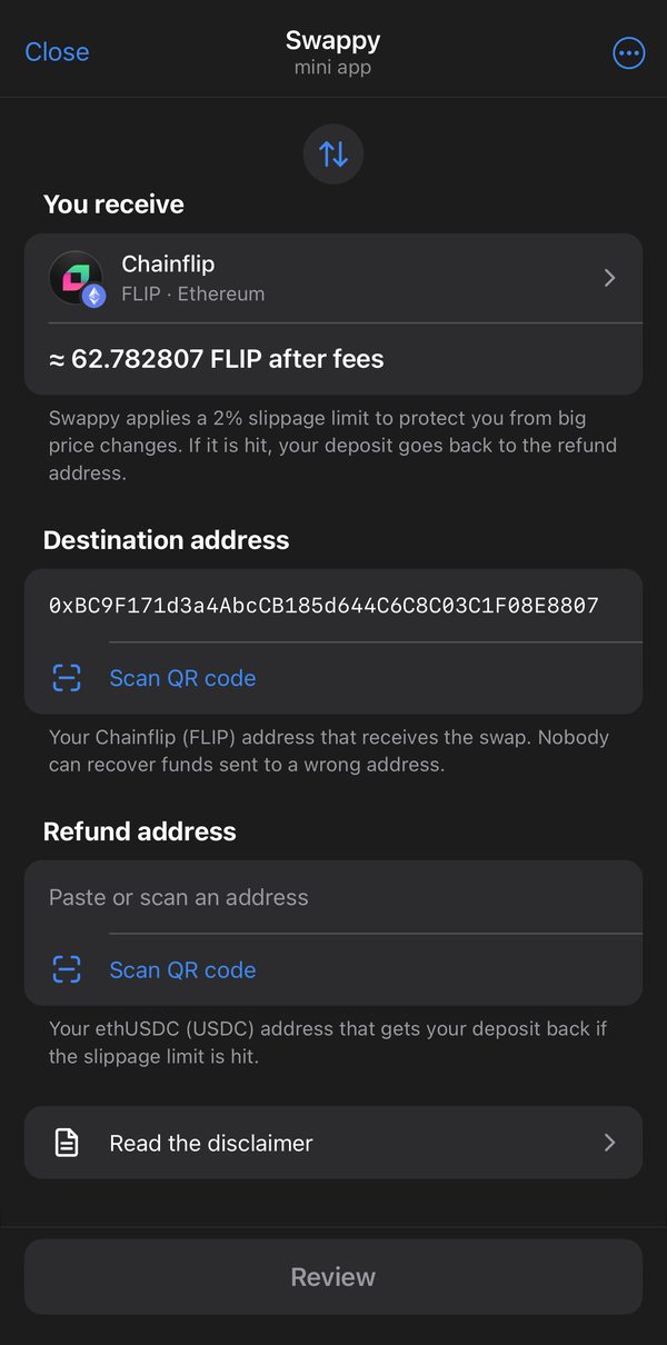 Add your addresses